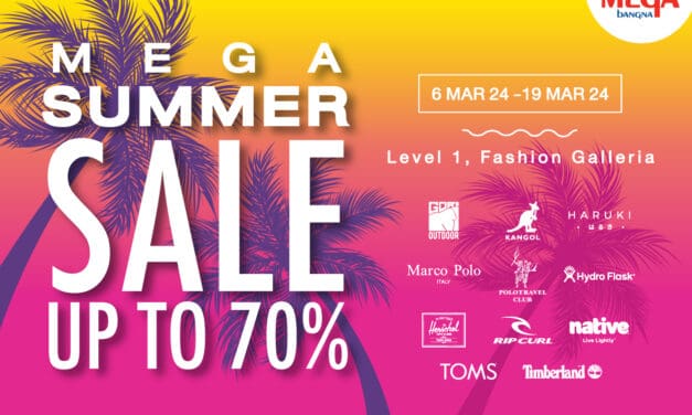 เมกาบางนา ชวนช้อปสินค้าท้าลมร้อน พร้อมให้ส่วนลดสูงสุดถึง 70% ในงาน MEGA SUMMER SALE