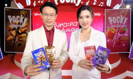 กูลิโกะ เปิดตัว ‘ป๊อกกี้ ครัช’ สู่ตลาด หวังขยายฐานคนรุ่นใหม่ ย้ำภาพผู้นำตลาดบิสกิตไทย  พร้อมเปิดตัว Glico Friend ‘ซี & นุนิว’ ร่วมสร้างประสบการณ์ใหม่