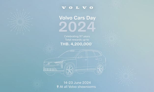 ร่วมฉลอง 97 ปี วอลโว่ คาร์ กับกิจกรรม Volvo Cars Day รับข้อเสนอพิเศษที่คุณเลือกได้มูลค่าสูงสุดถึง 500,000 บาท พร้อมลุ้นรับ iPhone 15 Pro Max จำนวน 97 รางวัล
