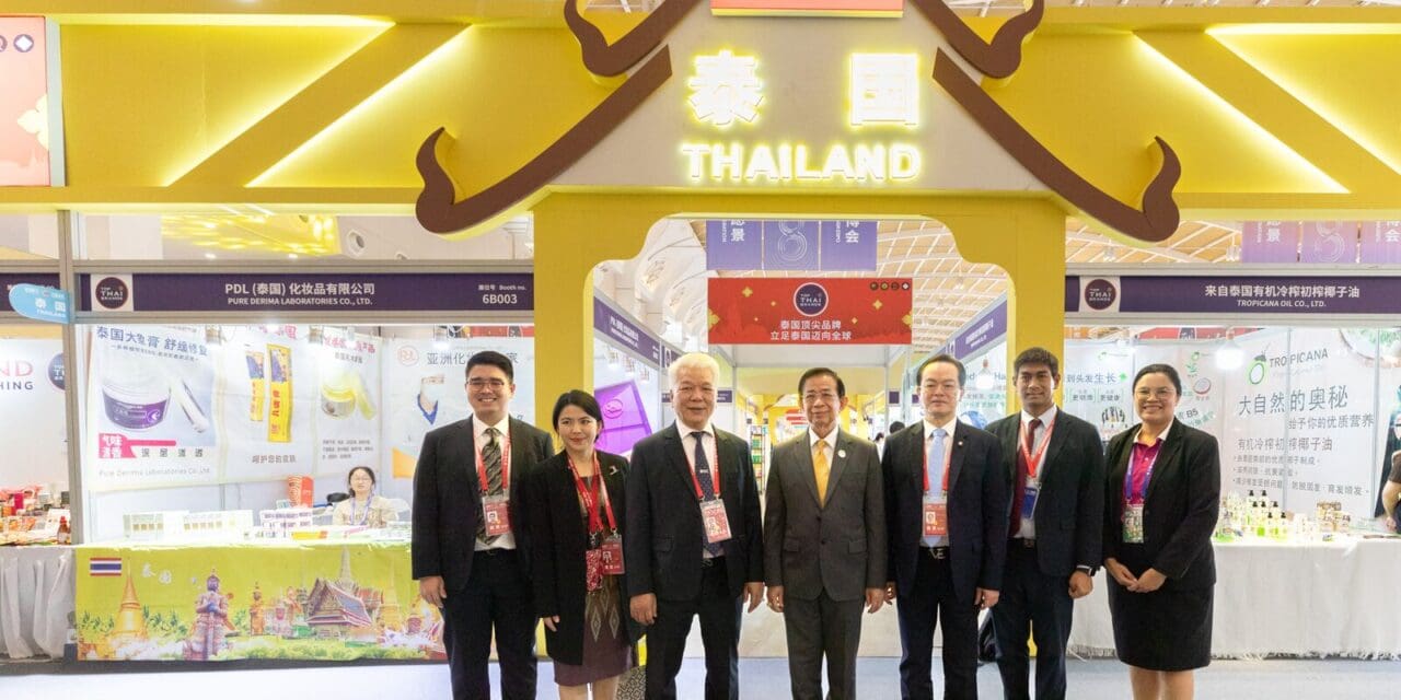 “พาณิชย์” นำทัพผู้ประกอบการไทยและผู้นำเข้าสินค้าไทยในจีนรวม 54 ราย ร่วมงานแสดงสินค้า Top Thai Brands Kunming 2024 ดึง KOL และ เน็ตไอดอลไลฟ์ประชาสัมพันธ์สินค้าไทย