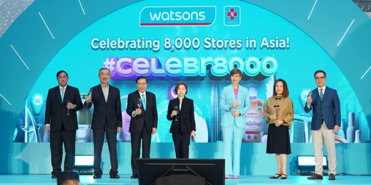 วัตสันขับเคลื่อนการเติบโต ลุยเปิดสาขาที่ 8,000 ในทวีปเอเชีย