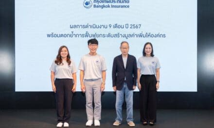 กรุงเทพประกันภัย ประกาศผลการดำเนินงาน 9 เดือน ปี 2567 ทำกำไร 2,290.7 ล้านบาท เบี้ยประกันภัยรับรวม 23,122.5 ล้านบาท เพิ่มขึ้น 5.2% มุ่งสร้างสรรค์ผลิตภัณฑ์และบริการที่เข้าใจทุกความต้องการ พัฒนานวัตกรรมประกันภัยเพื่อความยั่งยืน ตอกย้ำการยกระดับสร้างมูลค่าเพิ่มให้องค์กร