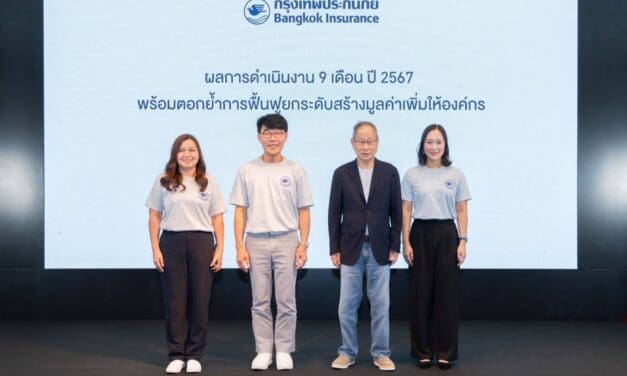 กรุงเทพประกันภัย ประกาศผลการดำเนินงาน 9 เดือน ปี 2567 ทำกำไร 2,290.7 ล้านบาท เบี้ยประกันภัยรับรวม 23,122.5 ล้านบาท เพิ่มขึ้น 5.2% มุ่งสร้างสรรค์ผลิตภัณฑ์และบริการที่เข้าใจทุกความต้องการ พัฒนานวัตกรรมประกันภัยเพื่อความยั่งยืน ตอกย้ำการยกระดับสร้างมูลค่าเพิ่มให้องค์กร