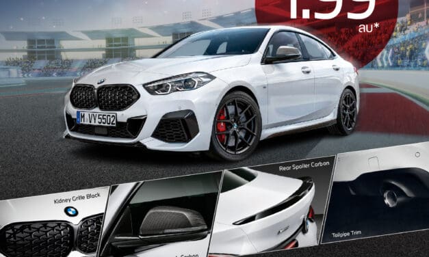 มิลเลนเนียม ออโต้ กรุ๊ป กระตุ้นความเร้าใจเต็มสูบ กับ BMW 220i Gran Coupe M Sport ฟรีชุดแต่ง M Performance มูลค่าเกือบ 100,000 บาท จัดให้ในราคาพิเศษ 1.99 ล้านบาท เฉพาะที่โชว์รูม BMW Millennium Auto