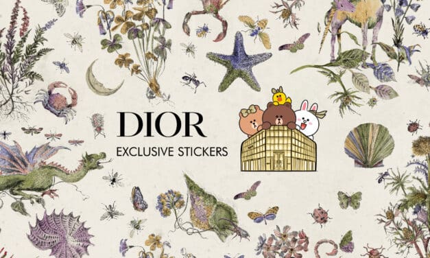 DIOR ร่วมกับ LINE เปิดตัว 2 สติกเกอร์ LINE FRIENDS เซตสุดเอ็กซ์คลูซีฟ  ฉลองเปิดตัว Dior Gold House