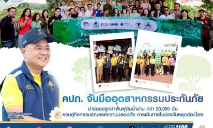 คปภ. จับมืออุตสาหกรรมประกันภัย นำร่องปลูกป่าฟื้นฟูต้นน้ำน่าน กว่า 20,000 ต้น  ควบคู่กิจกรรมรณรงค์ความปลอดภัยการเดินทางในช่วงวันหยุดต่อเนื่อง