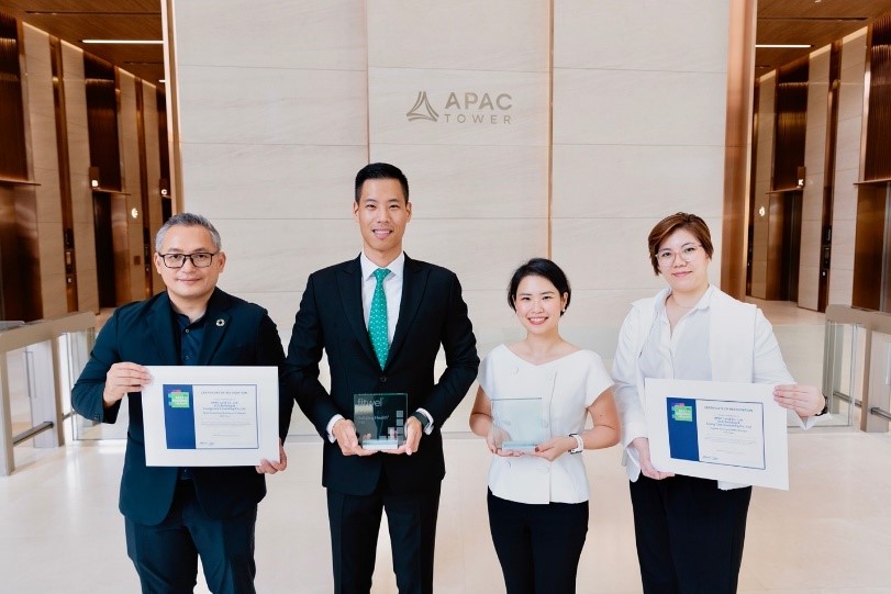 APAC Tower ร่วมกับ SCG ตอกย้ำความสำเร็จคว้ารางวัล fitwel Best in Building Health 2025  สาขา the highest scoring design for a Multi-Tenant Base Building และ Highest Scoring Design Project