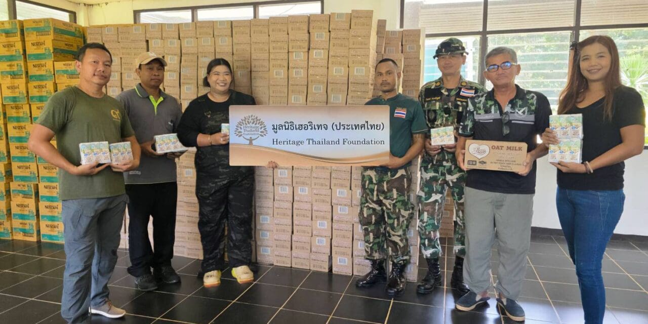 มูลนิธิเฮอริเทจ (ประเทศไทย) มอบเครื่องอุปโภค บริโภค ช่วยเหลือผู้ประสบอุทกภัย ณ วัดปางค่า จังหวัดน่าน