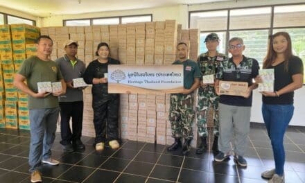 มูลนิธิเฮอริเทจ (ประเทศไทย) มอบเครื่องอุปโภค บริโภค ช่วยเหลือผู้ประสบอุทกภัย ณ วัดปางค่า จังหวัดน่าน