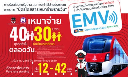 รฟฟท. ดำเนินมาตรการ “บัตรโดยสารเหมาจ่ายรายวัน” สูงสุด ไม่เกิน 40 บาท ตามนโยบายรัฐบาล เริ่ม 1 ธ.ค. 68