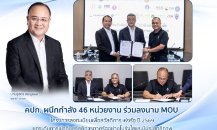 คปภ. ผนึกกำลัง 46 หน่วยงาน ร่วมลงนาม MOU โครงการลงทะเบียนเพื่อสวัสดิการแห่งรัฐ ปี 2569  ยกระดับการเข้าถึงสวัสดิการภาครัฐอย่างโปร่งใสและมีประสิทธิภาพ