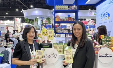 OROM (โอรอม) ผลิตภัณฑ์เครื่องดื่มแพลนต์เบสจากมะม่วงหิมพานต์และกล้วยน้ำว้าดิบ ได้รับความสนใจจากผู้ประกอบการทั้งในประเทศและต่างประเทศ หลังเปิดตัวในงาน THAIFEX – Anuga Asia 2026