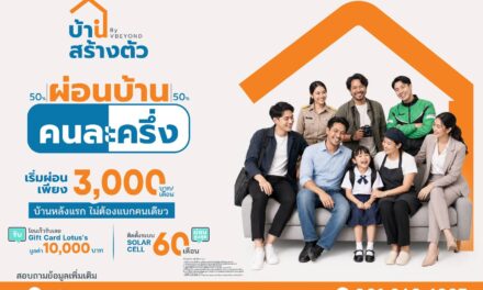“บ้านสร้างตัว” ชูโมเดล “เลือกทำเลได้ รีโนเวทให้” สร้างโอกาสคนไทยเข้าถึงการมีบ้าน  พร้อมเปิดโปรฯ ผ่อนบ้านคนละครึ่ง กระตุ้นกำลังซื้ออสังหาฯ ทั่วประเทศ