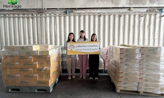 มูลนิธิเฮอริเทจ (ประเทศไทย) ร่วมส่งมอบผลิตภัณฑ์ของบรรเทาทุกข์ช่วยเหลือผู้ประสบภัยน้ำท่วมให้กับ วัดปางค่า อำเภอเมืองน่าน จังหวัดน่าน