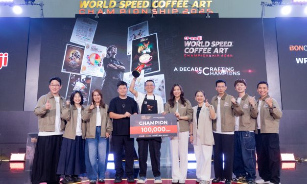 ซีพี-เมจิ ฉลองทศวรรษเวทีแข่งขันระดับโลก CP-Meiji World Speed Coffee Art Championship 2026 โดย ลิม ซี ยวน (Lim Zi Yuan) บาริสต้ามาเลเซีย คว้าแชมป์ปีล่าสุด