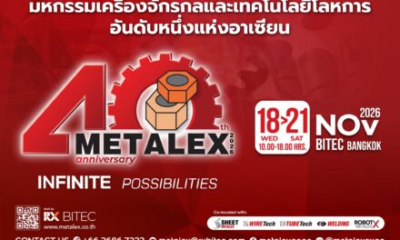 “METALEX 2026” ฉลองครบรอบ 40 ปี  ชูแนวคิด “Infinite Possibilities” เปิดประตูสู่อนาคตการผลิตไร้ขีดจำกัด  