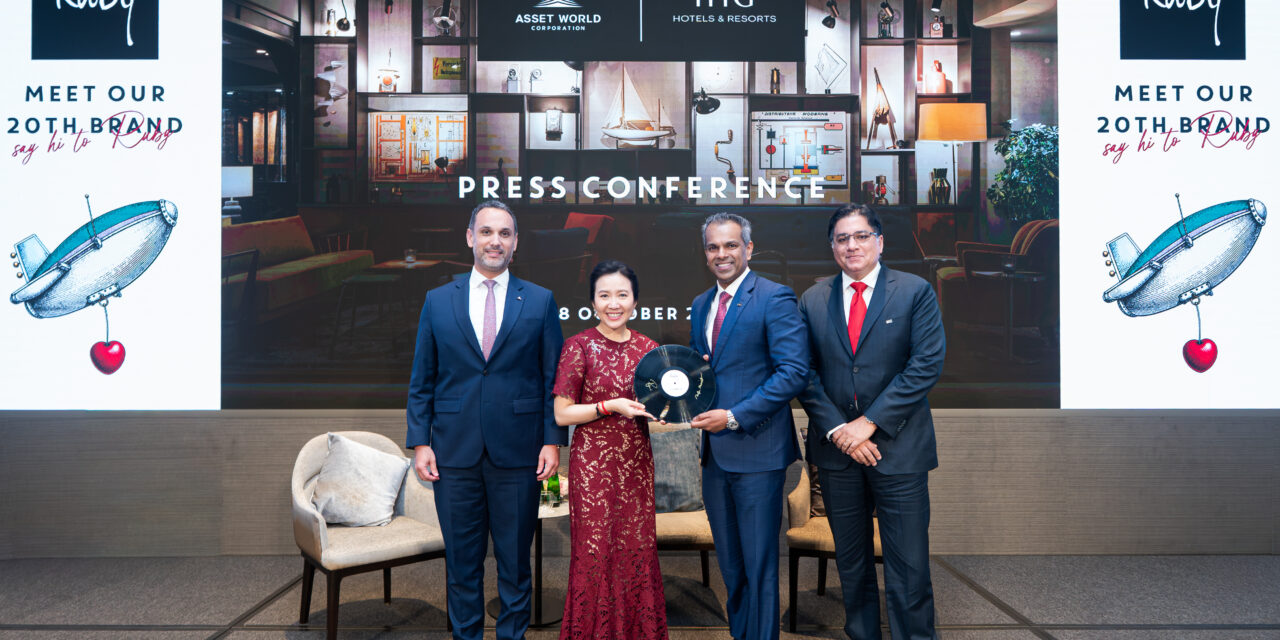AWC ร่วมกับ IHG Hotels & Resorts ลงนามสัญญาบริหารโรงแรม Ruby in Bangkok เปิดตัวโรงแรม Ruby แห่งแรกในประเทศไทยและภูมิภาคเอเชียแปซิฟิก  ปลดล็อกมูลค่าใหม่ให้ย่านธุรกิจสีลม-สาทร เพื่อตอบโจทย์นักเดินทางสายไลฟ์สไตล์ที่มองหาประสบการณ์การเข้าพักระดับพรีเมียมที่เปี่ยมด้วยเสน่ห์ เอกลักษณ์ และเรื่องราวเฉพาะตัว
