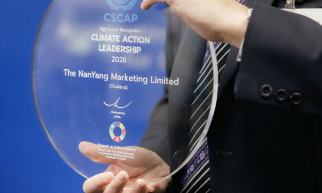 นันยาง รับรางวัล “Climate Action Leadership 2026” ระดับเอเชียแปซิฟิก  จากแคมเปญ Nanyang REBORN เปลี่ยน “ขยะจากรองเท้า” สู่คุณค่าใหม่  ตอกย้ำผู้นำแนวคิด Circular Economy ของแบรนด์ไทย
