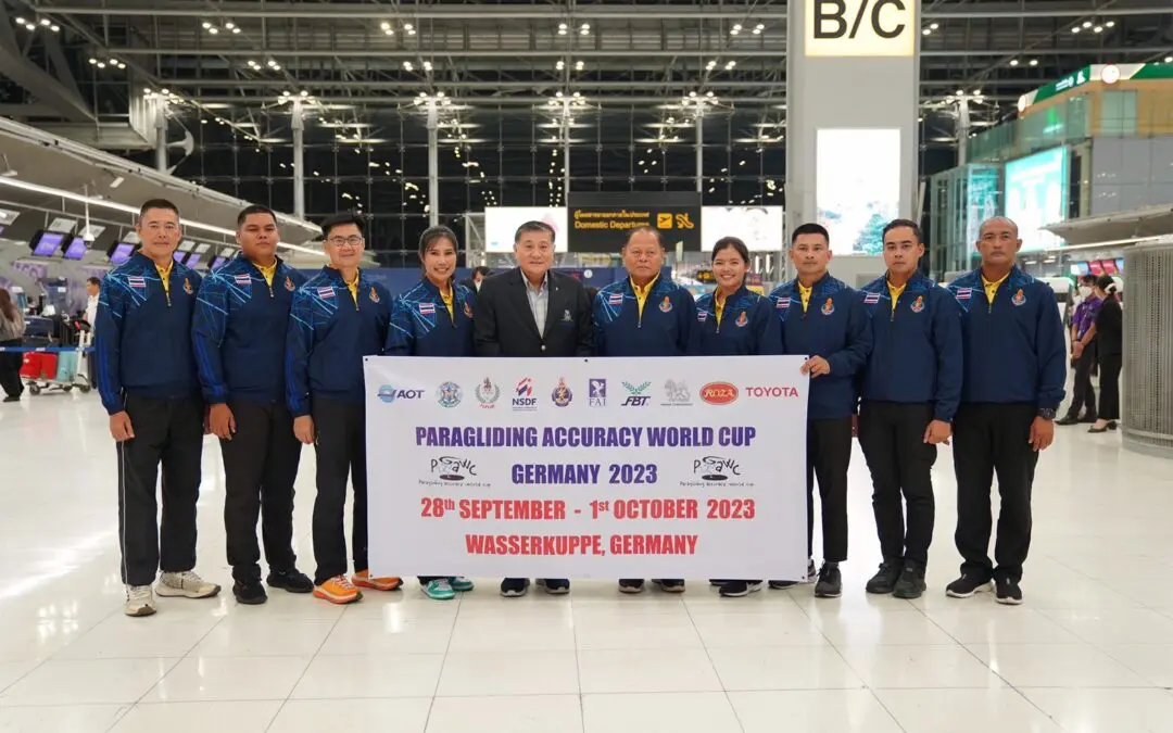 ร่มร่อนไทยเข้าร่วมการแข่งขัน ร่มร่อนบินลงเป้าแม่นยำเวิลด์คัพ สนามที่ 5  ณ เมืองวาสซะคุ๊บเพอะ สหพันธ์สาธารณรัฐเยอรมนี