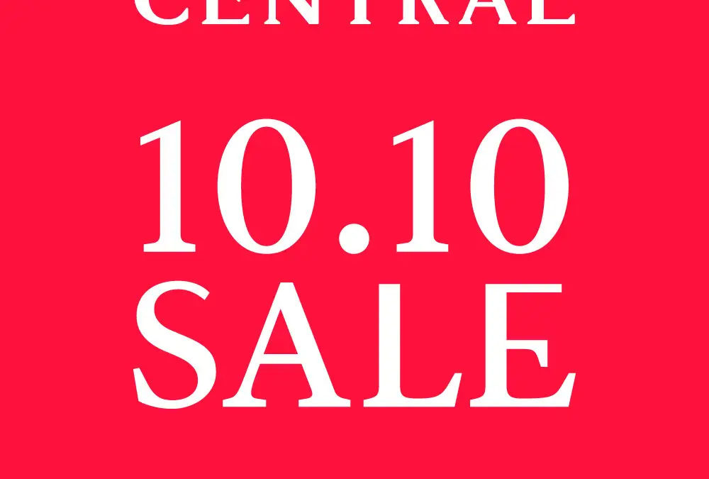 ช้อปมันส์ต่อเนื่องแบบคะแนนเต็มสิบ ในแคมเปญ “Central 10.10 Sale”  จัดหนักเอ็กซ์คลูซีฟโปรโมชัน Best Deals in Town ที่ช่องทางออนไลน์เท่านั้น!