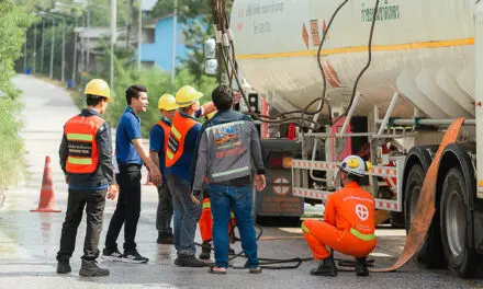 เกียรติธนา ขนส่ง ร่วมกับ ปตท. และหน่วยงานภาครัฐ ซ้อมรับมืออุบัติเหตุบนท้องถนน