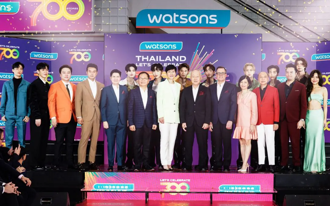 วัตสันฉลองความสำเร็จครั้งยิ่งใหญ่  ขยายสาขาครบ 700 แห่งทั่วประเทศไทย พร้อมเคียงข้างสังคมไทยอย่างยั่งยืน