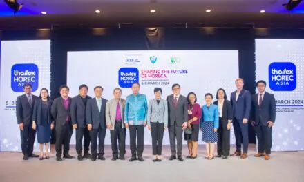 พาณิชย์ DITP ผนึกกำลัง TCC และ KM จัดงานแสดงสินค้า THAIFEX – HOREC ASIA 2024 เจาะตลาดสินค้ากลุ่มธุรกิจโรงแรม ร้านอาหาร และการจัดเลี้ยง ดันไทยเป็นศูนย์กลาง HoReCa แห่งเอเชีย
