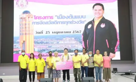 “วราวุธ” เยี่ยม กลุ่มเปราะบางเมืองร้อยเอ็ด มอบกายอุปกรณ์ รถวีลแชร์ วอล์กเกอร์ ไม้เท้าขาว นำร่อง โครงการเฉลิมพระเกียรติฯ