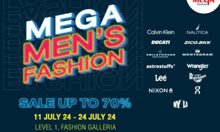 เมกาบางนา ชวนช้อปสินค้าแนวสตรีท  จัดเต็มได้ทุกสไตล์ พร้อมส่วนลดสูงสุด 70% ในงาน MEGA MEN’S FASHION ระหว่างวันที่ 11 กรกฎาคม 2567 – 24 กรกฎาคม 2567
