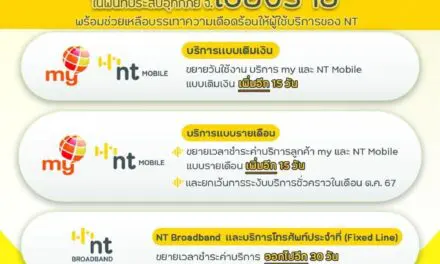 NT พร้อมเฝ้าระวังระบบสื่อสารโทรคมนาคม ตลอด 24 ชม.ในพื้นที่ประสบอุทกภัย จ.เชียงราย 