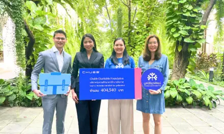 Chubb Charitable Foundation มอบทุนการศึกษาแก่เด็กขาดโอกาสในโครงการ “ส่งน้องเรียน สร้างเด็กดี” โดย มูลนิธิยุวพัฒน์