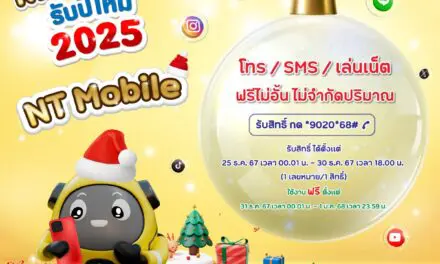 NT มอบสิ่งดีๆ รับปีใหม่ 2025 เปิดโทรฟรีทั่วไทย ทั่วโลก