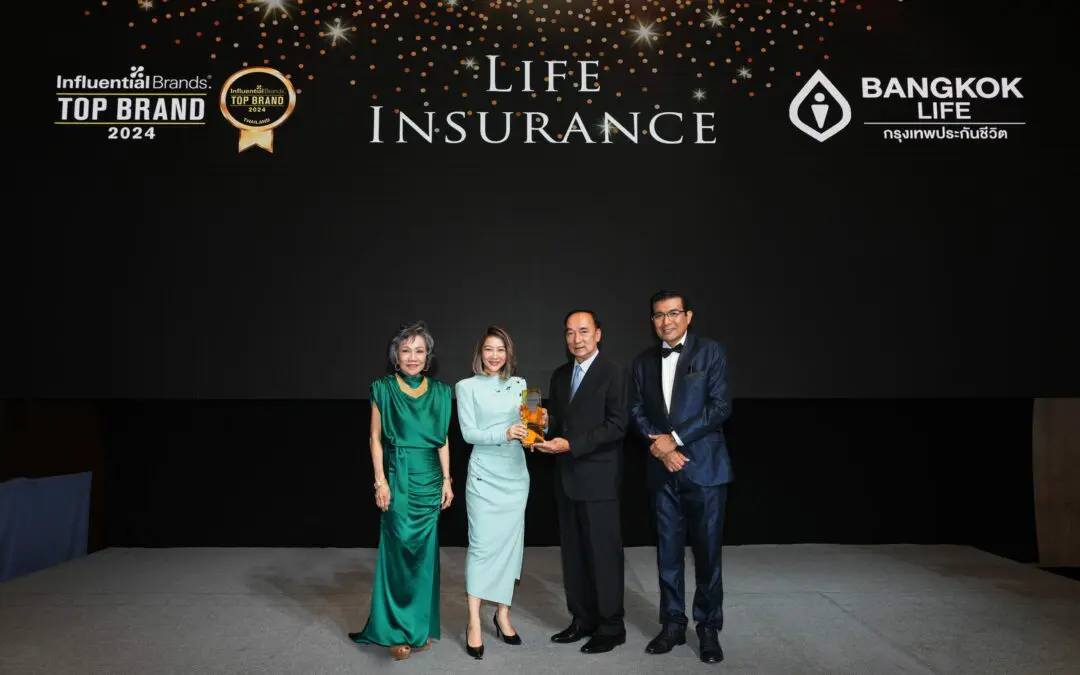 กรุงเทพประกันชีวิตคว้ารางวัล Top Influential Brand Award จากเวที 2024 Asia CEO Summit & Award Ceremony 