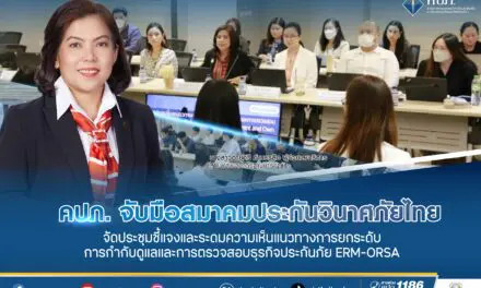 คปภ. จับมือ สมาคมประกันวินาศภัยไทย จัดประชุมชี้แจงและระดมความเห็น  แนวทางการยกระดับการกำกับดูแลและการตรวจสอบธุรกิจประกันภัย ERM-ORSA