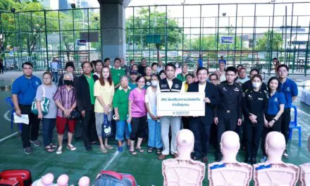 กรุงเทพประกันภัยให้ความสำคัญการส่งเสริมความปลอดภัย จัดอบรมให้ความรู้การปฐมพยาบาลแก่ชุมชนในพื้นที่แขวงยานนาวา