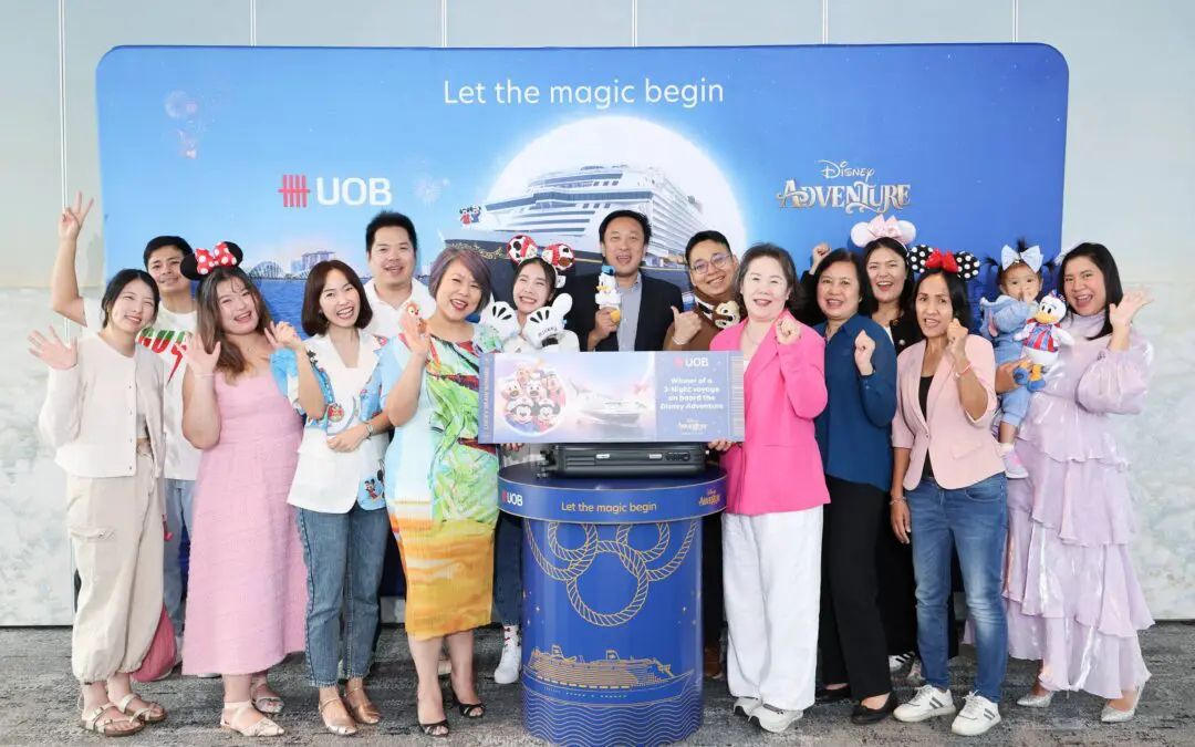ยูโอบี มอบรางวัลประสบการณ์สุดมหัศจรรย์จากแคมเปญ “Let the Magic Begin” พร้อมแพ็กเกจท่องเที่ยวล่องเรือ Disney Adventure แก่ผู้โชคดีทั้ง 15 ท่าน   