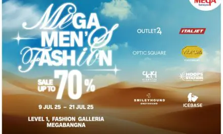 เมกาบางนา ชวนอัปเดตลุคสุดคูลแบบหนุ่มมีสไตล์ ในงาน “MEGA MEN’S FASHION”  วันที่ 9 – 21 ก.ค. 68 ณ ศูนย์การค้าเมกาบางนา