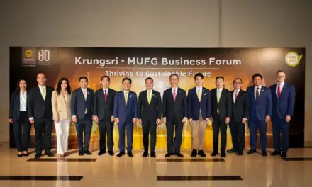 กรุงศรี จัดงานแห่งปี “Krungsri-MUFG Business Forum: Thriving to Sustainable Future”  ก้าวสู่การเติบโตที่ยั่งยืน ในโอกาสครบรอบ 80 ปีของกรุงศรี  สะท้อนบทบาทความเป็นผู้นำตลอด 80 ปีของกรุงศรี และความร่วมมือกับ MUFG  เพื่อเสริมสร้างอนาคตที่เข้มแข็งและยั่งยืนทั่วทั้งภูมิภาคอาเซียน