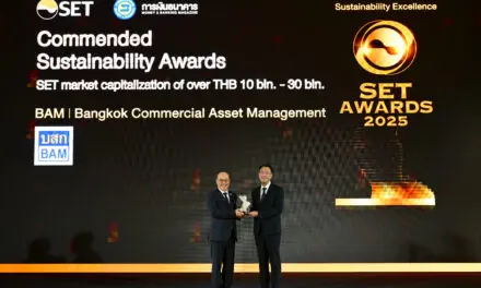 BAM คว้ารางวัลเกียรติยศทรงคุณค่าแห่งความสำเร็จด้านความยั่งยืน จากเวที SET Awards 2025 รางวัล “Commended Sustainability Awards” กลุ่มรางวัล Sustainability Excellence