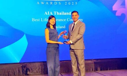 เอไอเอผงาดคว้ารางวัลประกันชีวิตยอดเยี่ยมแห่งปี 2025 จากเวที International Finance Awards สะท้อนความเชื่อมั่นของคนไทยทั่วประเทศ ติดต่อกันเป็นปีที่ 9