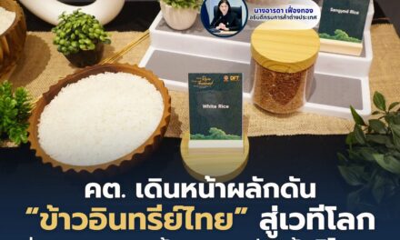 คต. เดินหน้าผลักดัน “ข้าวอินทรีย์ไทย” สู่เวทีโลก ผ่านเจรจาการค้า–แคมเปญผู้บริโภค–งานแสดงสินค้านานาชาติ