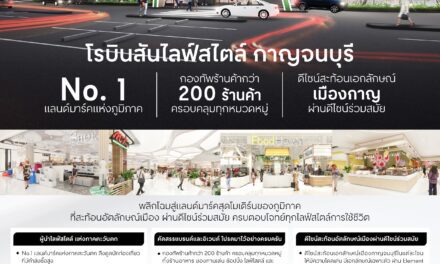 โฉมใหม่! โรบินสันไลฟ์สไตล์ กาญจนบุรี แลนด์มาร์กสุดโมเดิร์นแห่งภาคตะวันตก เสริมศักยภาพเศรษฐกิจ สะท้อนอัตลักษณ์เมืองผ่านดีไซน์ร่วมสมัย  ครบตอบโจทย์ทุกไลฟ์สไตล์การใช้ชีวิต