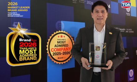TOA คว้า 3 รางวัลใหญ่ ย้ำแชมป์ Market Leader ตัวจริง 15 ปีซ้อน  และรางวัลองค์กรต้นแบบที่มีความน่าเชื่อถือสูงสุด พร้อมเดินหน้ากลยุทธ์ ‘Total Solution’ เพื่อการเติบโตที่ยั่งยืน
