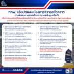 กทพ. แจ้งปิดและเบี่ยงการจราจรชั่วคราวทางพิเศษกาญจนาภิเษก (บางพลี-สุขสวัสดิ์) ช่วงเดือนพฤษภาคม 2569 เพื่อดำเนินงานติดตั้งโครงเหล็กรองรับป้าย (Gantry) และป้าย Lane Control Sign 